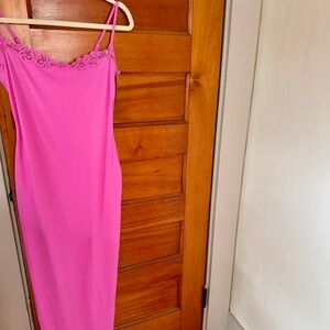 Skims Fits Everybody Lace Trim Maxi Dress- Size M
